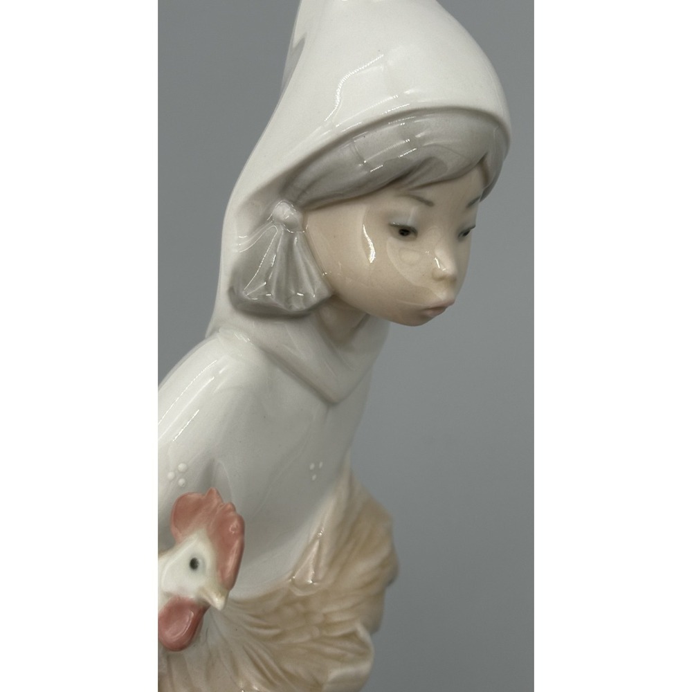 Vintage Lladro Figurine Shepherdess with Rooster 2001 Retired 4677 Made in Spain - Picture 14 of 16